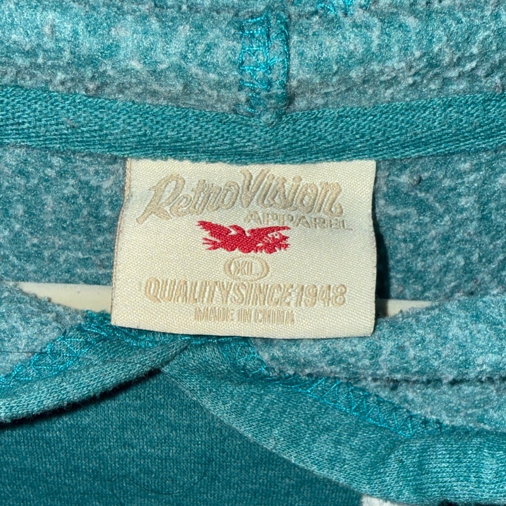 PNW Oregon Coast Teal and Gray Women's Hoodie - Picture 2 of 7